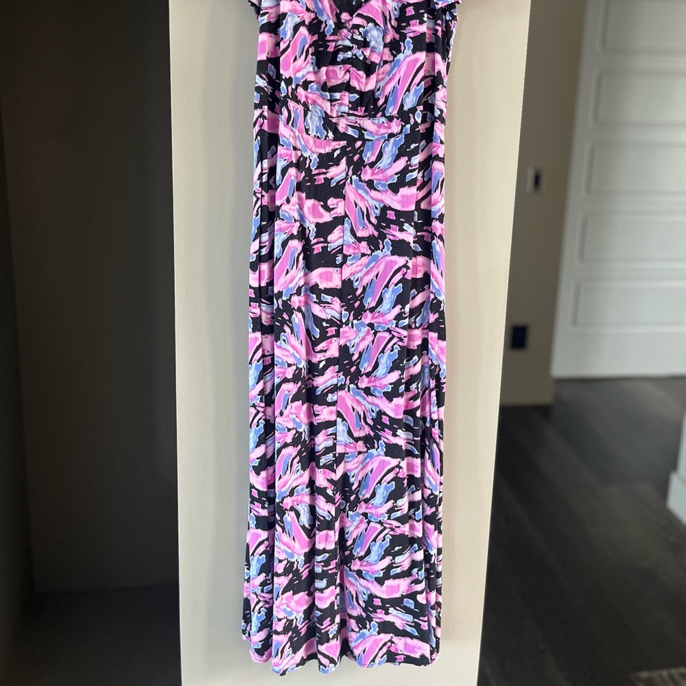 Sofia by Sofia Vergara Pink and Black Midi Dress - Picture 6 of 9